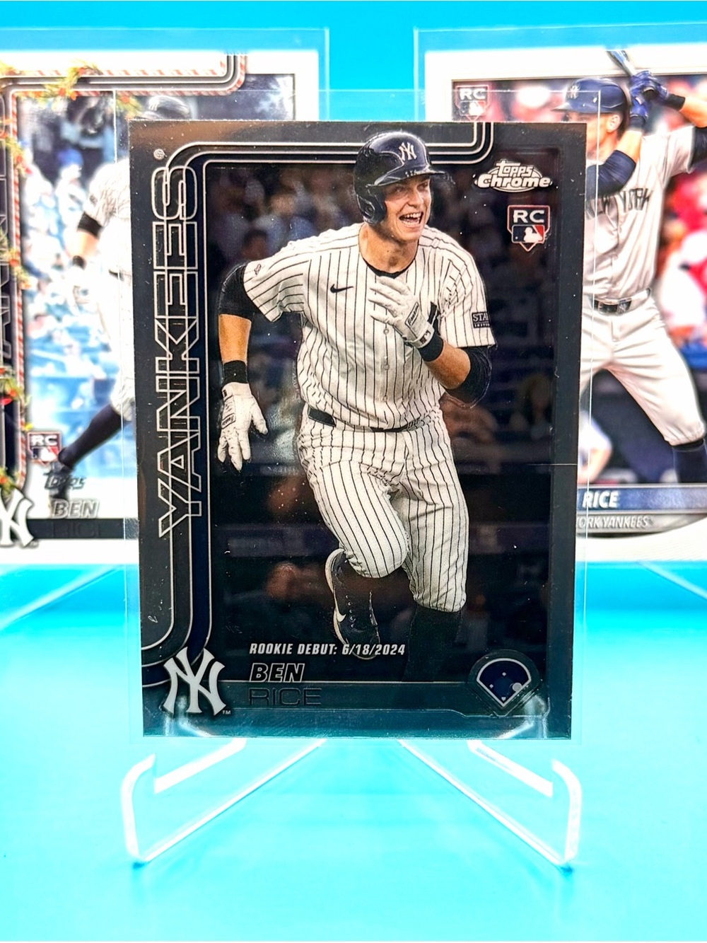 🔥Ben Rice Rookie Lot! 🔥Topps Chrome & Holiday Rookie + Bowman Rookie! 🤩 - Picture 2 of 8